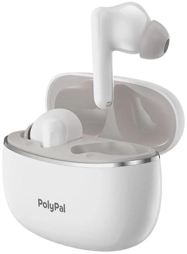 Main image of Polypal P1 AI Translation Earbuds Real Time,138 Languages 7-in-1 Translator Earbuds, Audifonos Traductores Inglés Español,Speech & Video Translator Bluetooth for Business,Travel,Learning Warm White