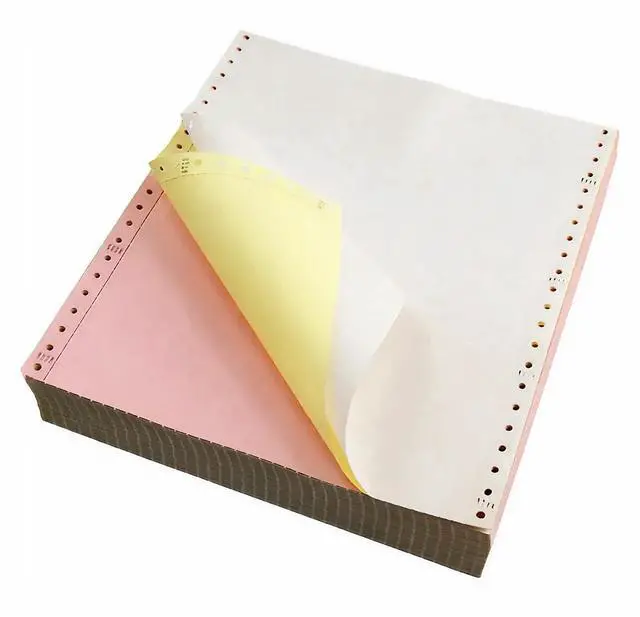 Main image of Multi-Part Colored Computer Paper, 9 1/2" x 11", 3-Part, Carbonless, 1100 Sheets