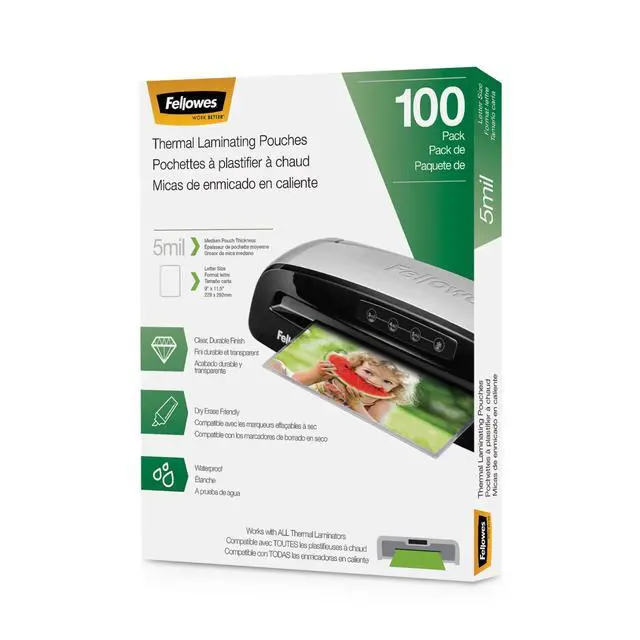 Alt view image 5 of 7 - Saturn 3i 125 Thermal Laminator Machine with Self-Adhesive Laminating Pouch Starter Kit, 12.5 inch & Thermal Laminating Pouches, 5mil Letter Size Sheets, 9 x 11.5, 100 Pack, Clear (5743501)