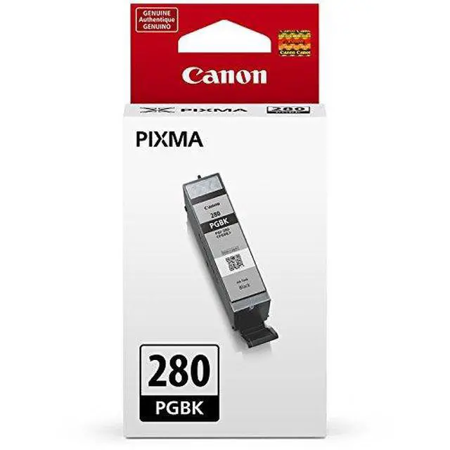 Alt view image 3 of 3 - Genuine CLI-281 5-Color Ink Tank Combo Pack with 5 x 5 Photo Paper (2091C006) PGI-280 Pigment Black Ink Tank (2075C001)