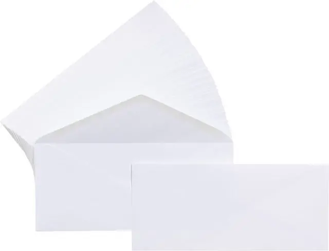 Main image of #10 Business Letter Envelopes with Gummed Seal,No Tint,500 Count (Pack of 5)
