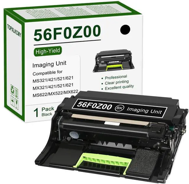 Main image of 56F0Z00 Imaging Unit (High Yield, Black) 1-Pack Replacement for Lexmark MS321dn, MS421dn, MS421dw, MS521dn, MS621dn, MS622de, MX321adn, MX321adw, MX421ade, MX521ade, MX522adhe, MX622adhe Printer