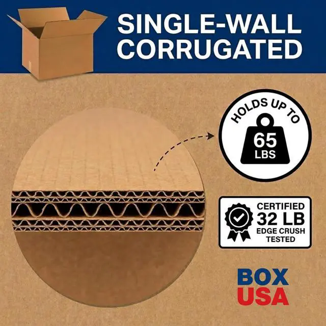 Alt view image 3 of 7 - Double Wall Shipping Boxes Medium 15"L x 15"W x 15"H 15-Pack - Corrugated Cardboard Box for Moving, Mailing, Packing, Packaging and Storage