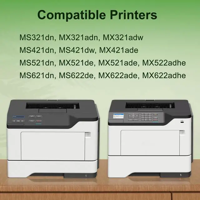 Alt view image 2 of 6 - 56F0Z00 Imaging Unit (High Yield, Black) 1-Pack Replacement for Lexmark MS321dn, MS421dn, MS421dw, MS521dn, MS621dn, MS622de, MX321adn, MX321adw, MX421ade, MX521ade, MX522adhe, MX622adhe Printer