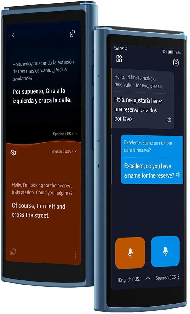 Main image of AI Language Translator Device 2-Year Free Global Data & Real-Time Voice Translation Device, HIPAA-Compliant, 60 Languages & 18 Offline Packs for Business and Travel, Blue