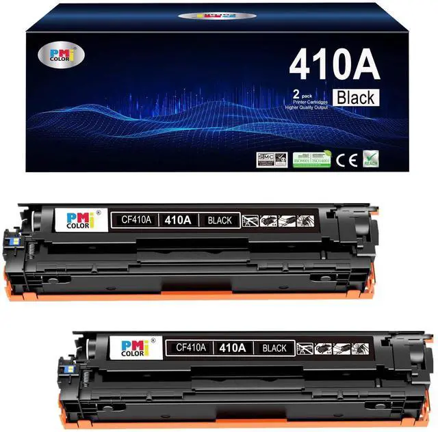 Main image of 410A Black Toner Replacement for HP 410A CF410A M477fnw M477fdw M452dn | Compatible for HP Color Pro MFP M477fnw,M477fdw M452dn,Color Laser Pro M477 M452 Printer ink (2 Black)