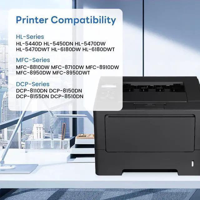 Alt view image 2 of 6 - TN750 TN-750 TN-720 TN720 Compatible High-Yield Black Toner Cartridge Replacement for Brother TN-750 TN750 TN-720 MFC-8810DW MFC-8710DW MFC-8950DW (2 Pack)