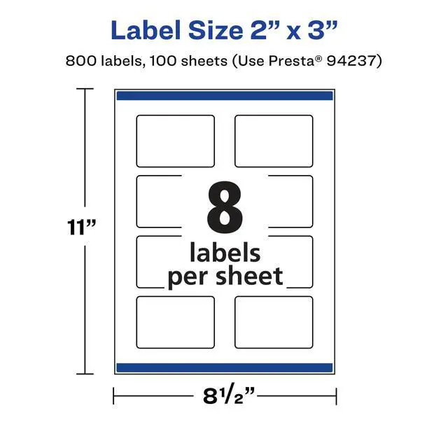 Alt view image 5 of 7 - ® Matte Clear Rectangle Labels, Sure Feed® Technology, 2" x 3", 800 Matte Clear Labels, Print-to-The-Edge, Laser/Inkjet Printable