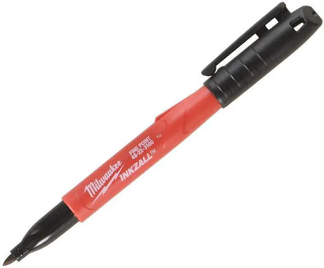 Main image of 48-22-3100 Inkzall Jobsite Fine Point Black Permanent Marker (Pack of 48)