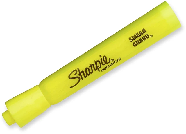 Alt view image 2 of 7 - Tank Highlighters Chisel Tip Yellow | Fluorescent | Smear Resistant | For Writing | 12 Count, Pack of 12