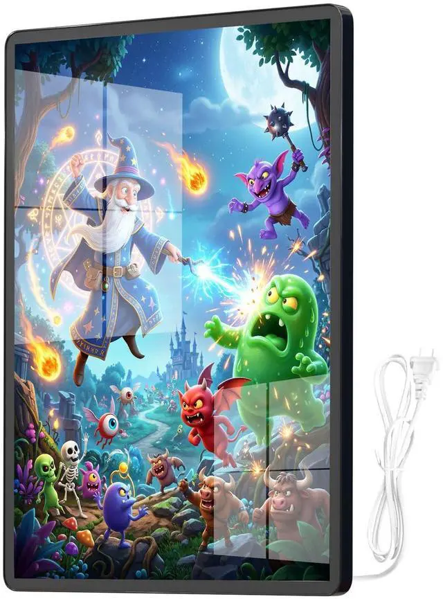 Main image of LED Backlit Light Box Frame for Movie Posters, 27 x 40 in, Black