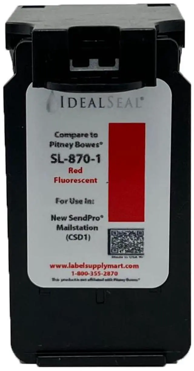 Main image of Replacement Postage Ink Cartridge for SL-870-1 Red Ink Cartridge for New SendPro Mailstation (CSD1) (1 Pack)