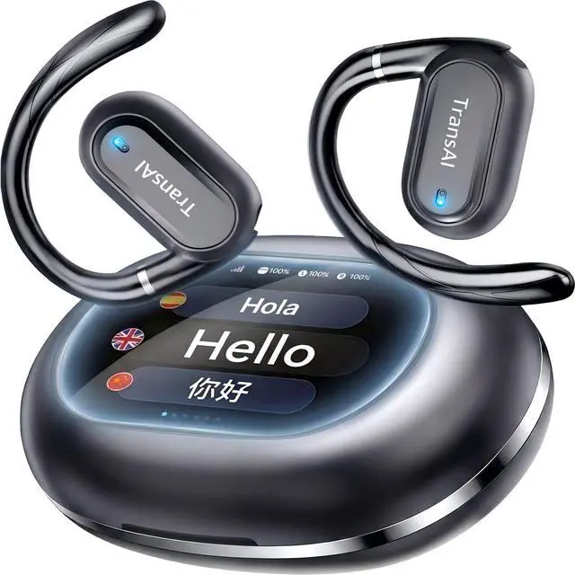 Main image of AI Translation Earbuds Real Time 157 Languages Translator Ear Buds Interpreter Earphones, Open-Ear Comfort Support Playing Music Phone Calls, Audifonos Traductores Inglés Español for Travel Business