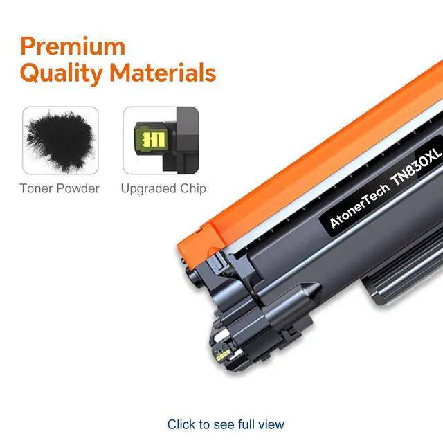 Alt view image 4 of 7 - TN830 / TN830XL High Yield Toner Cartridges Replacement for Brother TN830XL TN830 830XL Toner Cartridge with DCP-L2640DW HL-L2460DW HL-L2405W MFC-L2820DW Printer | 4-Pack Ink