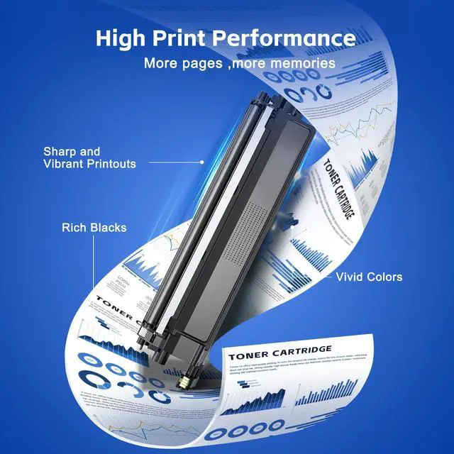 Alt view image 4 of 7 - TN-229 TN229 Black Toner Cartridge 2-Pack Replacement for Brother TN-229BK TN229BK TN229XL2PK Toner for MFC-L3780CDW HL-L3280CDW HL-L3220CDW HL-L3300CDW HL-L3295CDW Printer Toner TN229 2PK