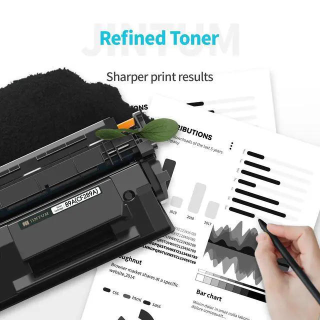 Alt view image 5 of 6 - 89A Compatible Toner Cartridge Replacement for HP 89A 89X 89Y CF289A CF289X CF289Y Black Toner for Enterprise M507 M507n M507dn M507x MFP M528dn M528f M528c M528z M528 Printer (with Chip)