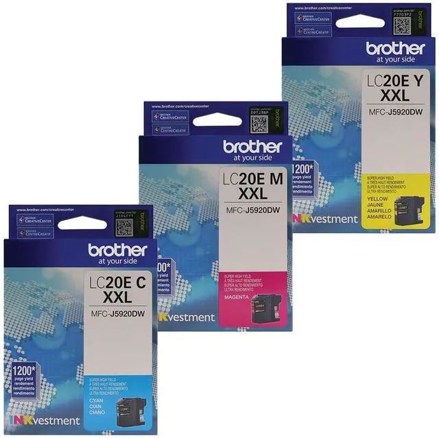 Main image of LC20E Super High Yield Ink Cartridge Set Colors Only (CMY)