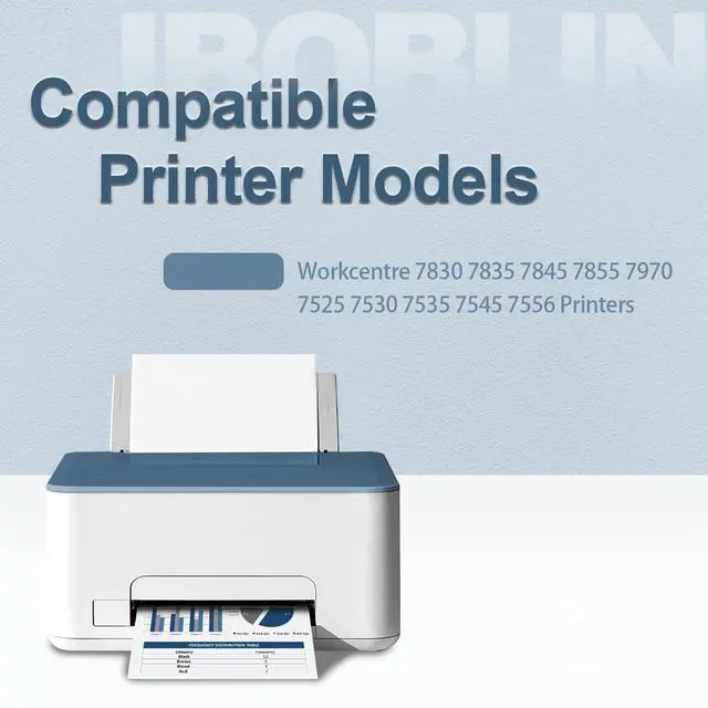 Alt view image 2 of 7 - High Yield 7525 Toner Cartridge with Chip | Compatible with Xerox WorkCentre 7525 7835 7845 7855 7970 7830 7530 7535 7545 7556 Printers(4 Packs