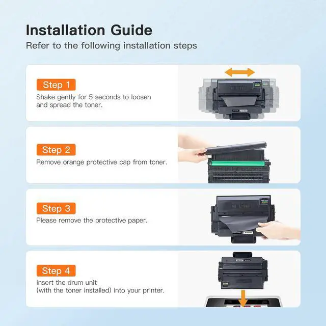Alt view image 5 of 7 - Compatible Replacement for Samsung 203L 203 D203L Toner Cartridge | to use with ProXpress M3370FD M3870FW M4070FR M3320ND M3820DW M4020ND (Black, 2 Pack)