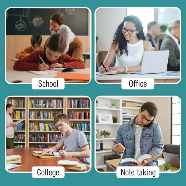 Alt view image 5 of 6 - Composition Notebook College Ruled 48 PK Bulk 200 Pages for School | Feature: No Bleed Pages, Ideal for: Students, Teachers, Binding: Sewn Composition Binding, Cover: Black Marble