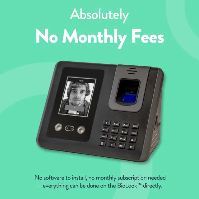 Alt view image 4 of 7 - Face Recognition Time Clock (No Monthly Fee) - RT200