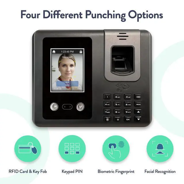 Alt view image 6 of 7 - Face Recognition Time Clock (No Monthly Fee) - RT200