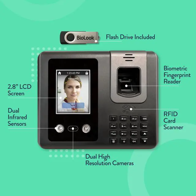 Alt view image 5 of 7 - Face Recognition Time Clock (No Monthly Fee) - RT200