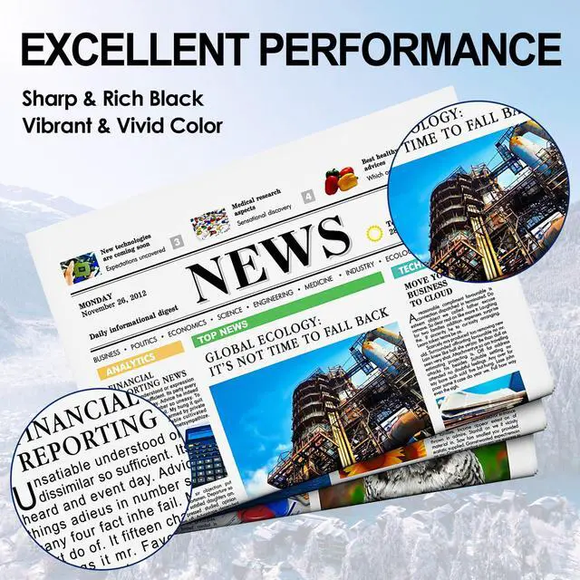 Alt view image 7 of 7 - 712XL Black Ink Cartridges Replacement for HP 712 712XL BK for DesignJet T650 T630 T230 T210 Studio Plotter Printer 3ED71A (2BK-80ML, 2 Pack)