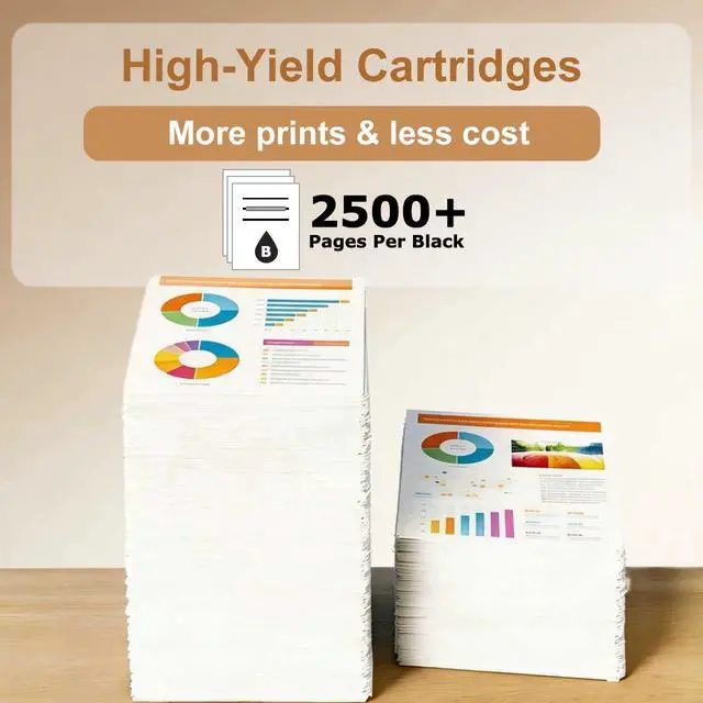 Alt view image 3 of 7 - 936XL 936e Black Ink Cartridges Compatible With HP 936 Black Ink Compatible with OfficeJet Pro 9120 9122 9125 9128 9130 9117b 9120b 9130e 9125e 9128e High Yield Updated with V19.12.1 Chip (2 Pack)