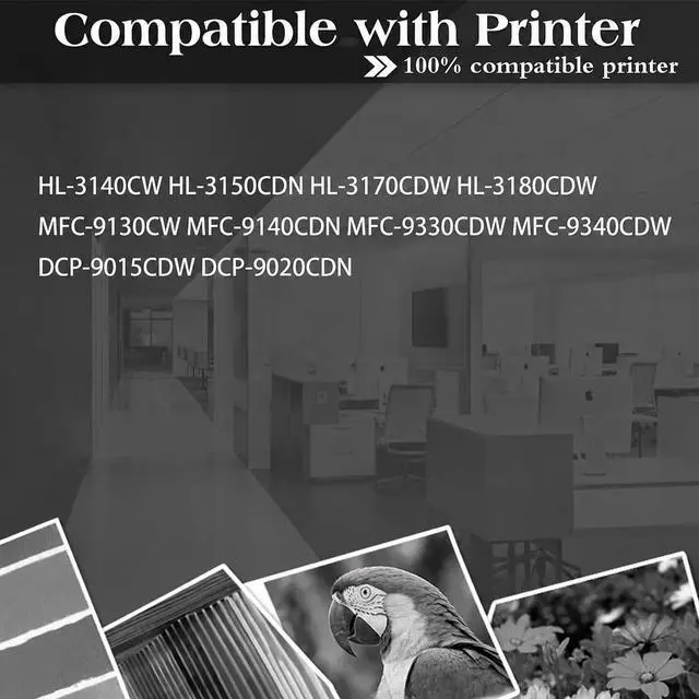 Alt view image 2 of 7 - 2-Pack TN-221 TN221BK Black Toner Cartridge Replacement for Brother TN221 TN-221BK HL-3140CW HL-3170CDW MFC-9130CW MFC-9330CDW Printer TN2212PK