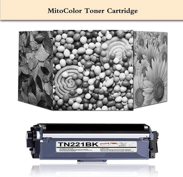 Alt view image 5 of 7 - 2-Pack TN-221 TN221BK Black Toner Cartridge Replacement for Brother TN221 TN-221BK HL-3140CW HL-3170CDW MFC-9130CW MFC-9330CDW Printer TN2212PK