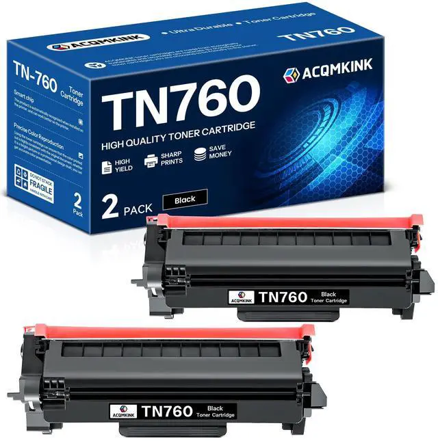 Main image of TN760 TN-760 Toner Cartridge Replacement for Brother TN760 TN-760 TN 760 MFC-L2710DW MFC-L2750DW HL-L2350DW HL-L2370DW HL-L2395DW HL-L2390DW DCP-L2550DW Printer High Yield Black 2 Pack