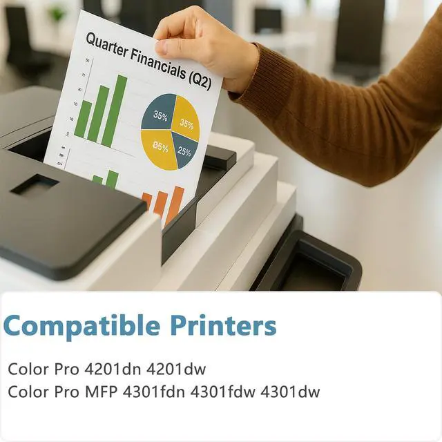 Alt view image 2 of 7 - 210A 210X 4 Pack Toner Cartridges Replacement for HP 210A 210 W2100X W2100A Compatible with Color Laserje Pro 4201dn 4201dw MFP Pro 4301fdn 4301fdw 4301dw Printers-High Yield (with Chip) - (K/C/M/Y)