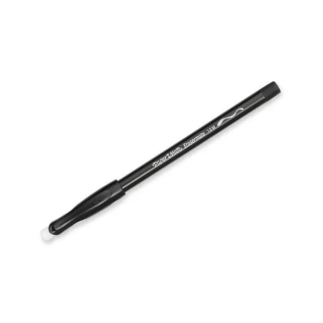 Alt view image 3 of 5 - EraserMate Pen, Medium Point, Black | Erasable | Box of 12, Pack of 12