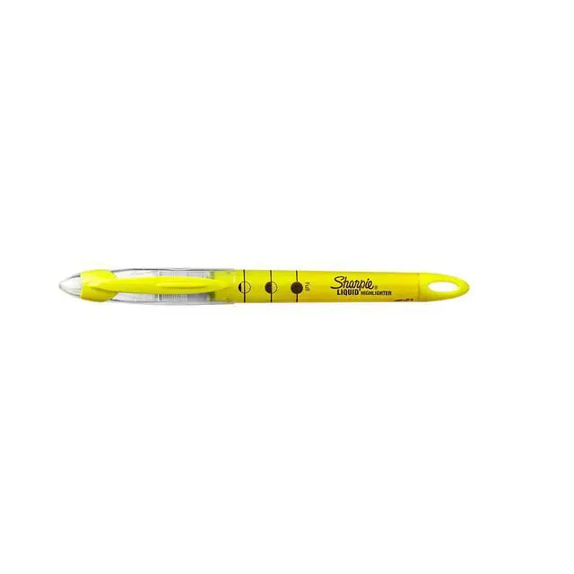 Alt view image 6 of 6 - Liquid Highlighters, Chisel Tip, Fluorescent Yellow, 12 Count (Pack of 12)