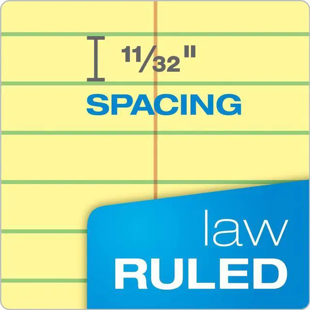Alt view image 4 of 6 - Docket Legal Pads, 6 Pack, Premium Note Pads, 100 Law Ruled 8.5" x 11" Sheets, Canary Yellow Paper with Firm Back, Professional Legal & Office Notepads, 2X More Sheets, Proudly Made in the USA