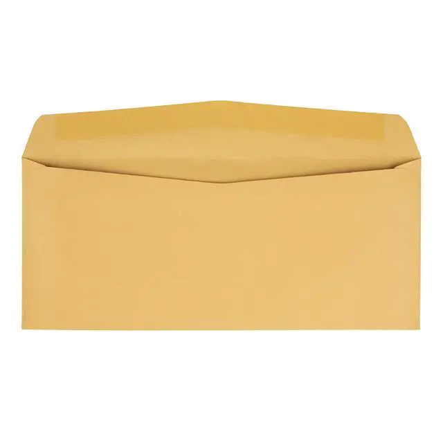 Alt view image 2 of 3 - #11 Kraft Envelopes, Gummed, Brown Kraft, 4.5x10.375, 500 per box (11362) (Pack of 4)