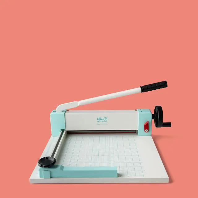 Alt view image 2 of 7 - We R Makers Cinch Stack Cutter, Heavy Duty Guillotine Paper Cutter for 1 Thick Stacks, Precision Alignment, Easy Operation, Paper Cutter Guillotine for Scrapbooking, Card Making, and Crafting