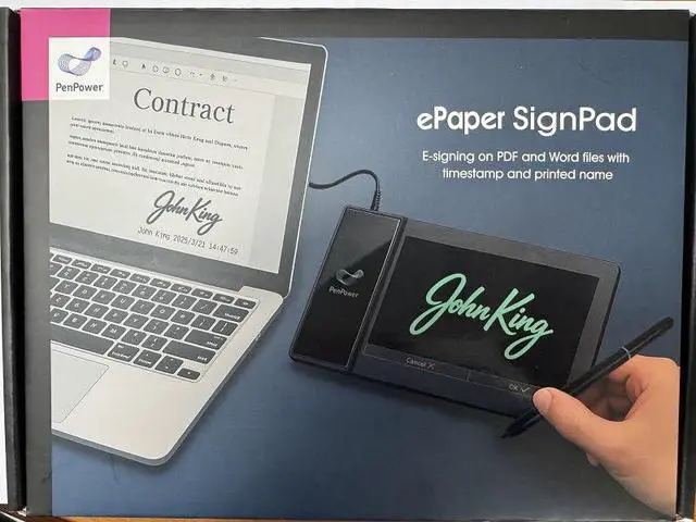 Alt view image 2 of 6 - ePaper SignPad - e-Signature on MS Word, PDF, JPG and PNG with timestamp