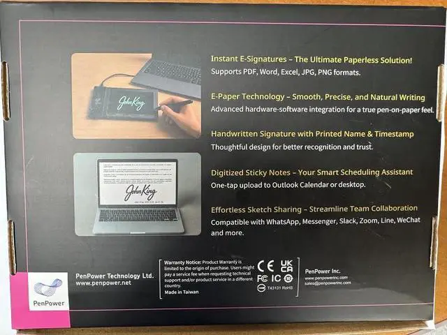 Alt view image 3 of 6 - ePaper SignPad - e-Signature on MS Word, PDF, JPG and PNG with timestamp
