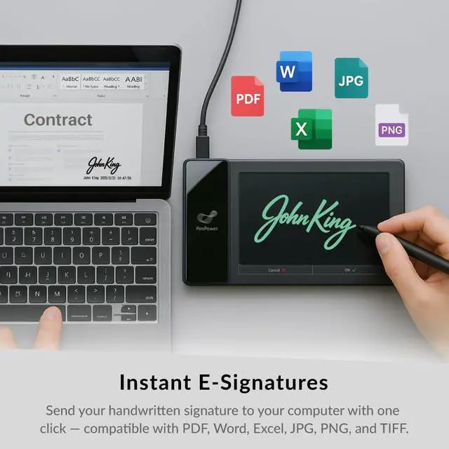 Alt view image 4 of 6 - ePaper SignPad - e-Signature on MS Word, PDF, JPG and PNG with timestamp