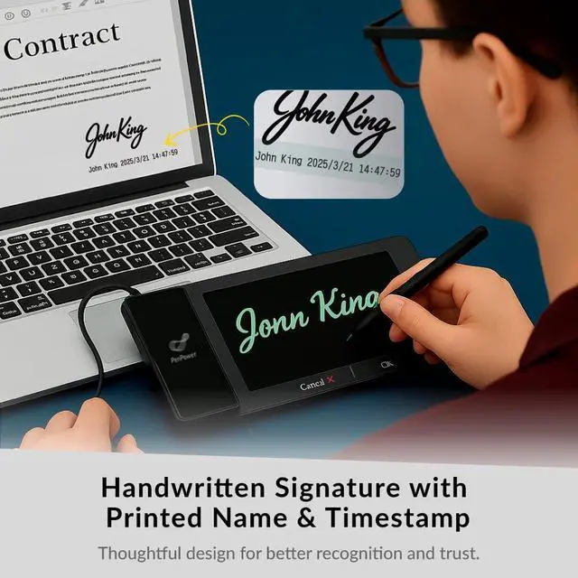 Alt view image 6 of 6 - ePaper SignPad - e-Signature on MS Word, PDF, JPG and PNG with timestamp