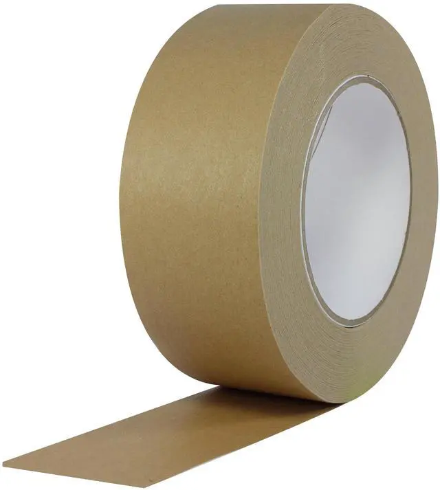 Main image of Tapes 183 Rubber Paper Carton Sealing Tape, 7.1 mils Thick, 55 yds Length x 3" Width, For Light-to-Medium Packaging, Light Brown (Pack of 12)