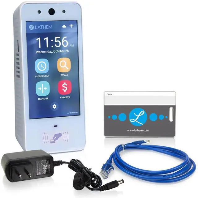 Main image of Touch-Free Wi-Fi Time Clock System w/ 15 Badges (PCEXPRESS)