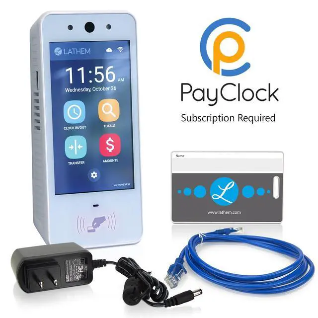 Alt view image 6 of 6 - Touch-Free Wi-Fi Time Clock System w/ 15 Badges (PCEXPRESS)
