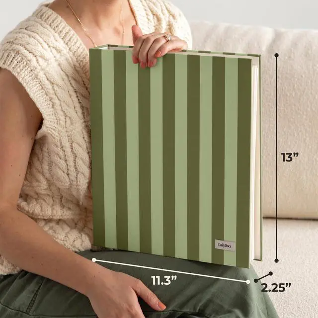 Alt view image 6 of 7 - Document Organizer Binder for Important Papers & Passports, Olive