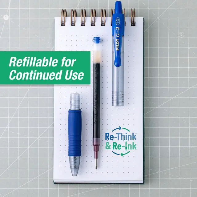Alt view image 5 of 7 - G2 Premium Gel Pens, Blue Pens, Bold Point 1 mm, Tub of 48, Blue