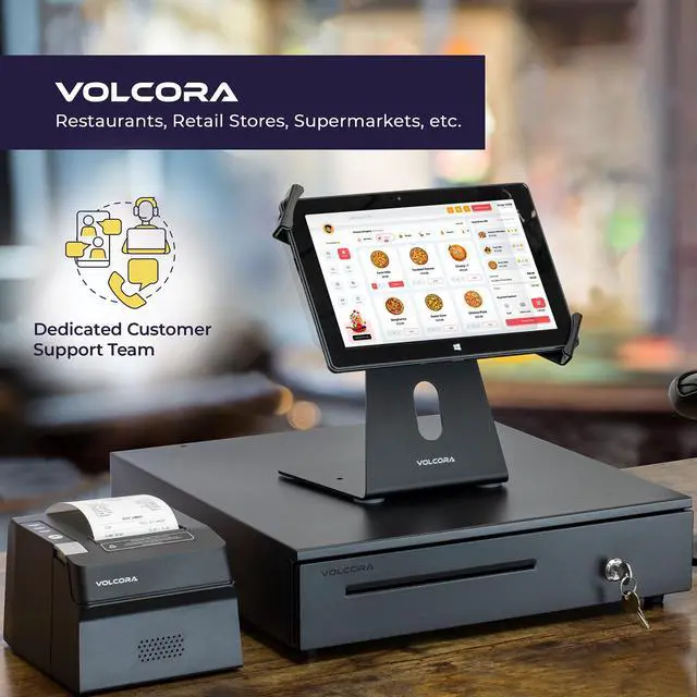 Alt view image 6 of 7 - Cash Register Drawer for Point of Sale (POS) System, 5 Bill/7 Coin, 16" with Adjustable Coin Slots, 12-24V, RJ11/RJ12 Key-Lock, Media Slot, Black