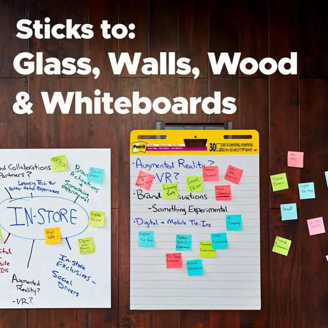 Alt view image 6 of 7 - Super Sticky Easel Pad, 25 x 30 in, White Lined, 36 Pack | Premium Self Stick Flip Chart Paper, Teacher Anchor Chart, Super Sticking Power