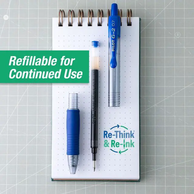 Alt view image 7 of 7 - G2 Premium Gel Pens, Blue Pens Fine Point 0.7 mm, Blue Ink, Tub of 48